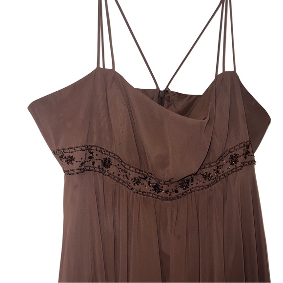 David's Bridal Brown Evening Gown - Picture 3 of 4